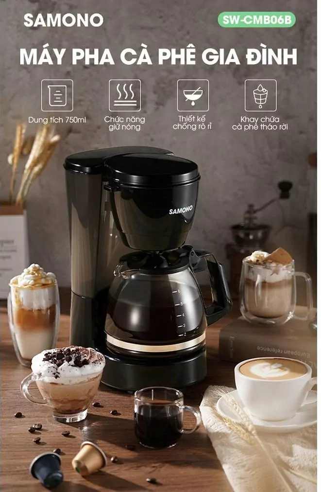 Máy pha cafe tự động SW-CMB06B ( WK )