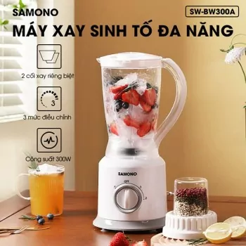 Máy xay sinh tố đa năng SAMONO SW-BB300A 300W 2 cối xay gia vị xay sinh tố - Hàng chính hãng