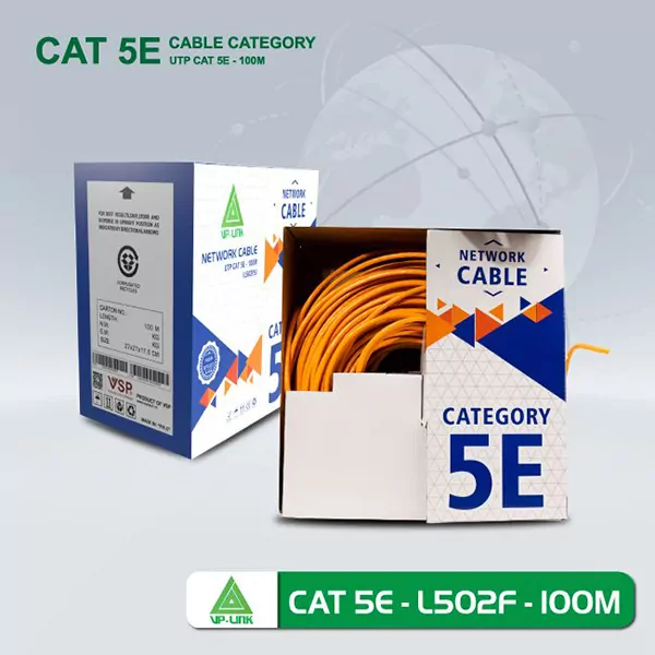 Cáp Mạng Hợp Kim VP-LINK CAT 5E UTP L502F BOOTROM 305M Tốt