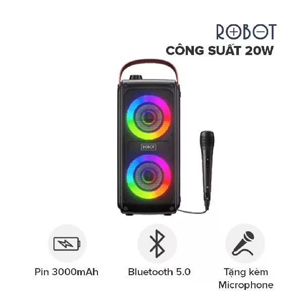 Loa Bluetooth Robot RB490 Với Thiết Kế Độc Đáo Ấn Tượng